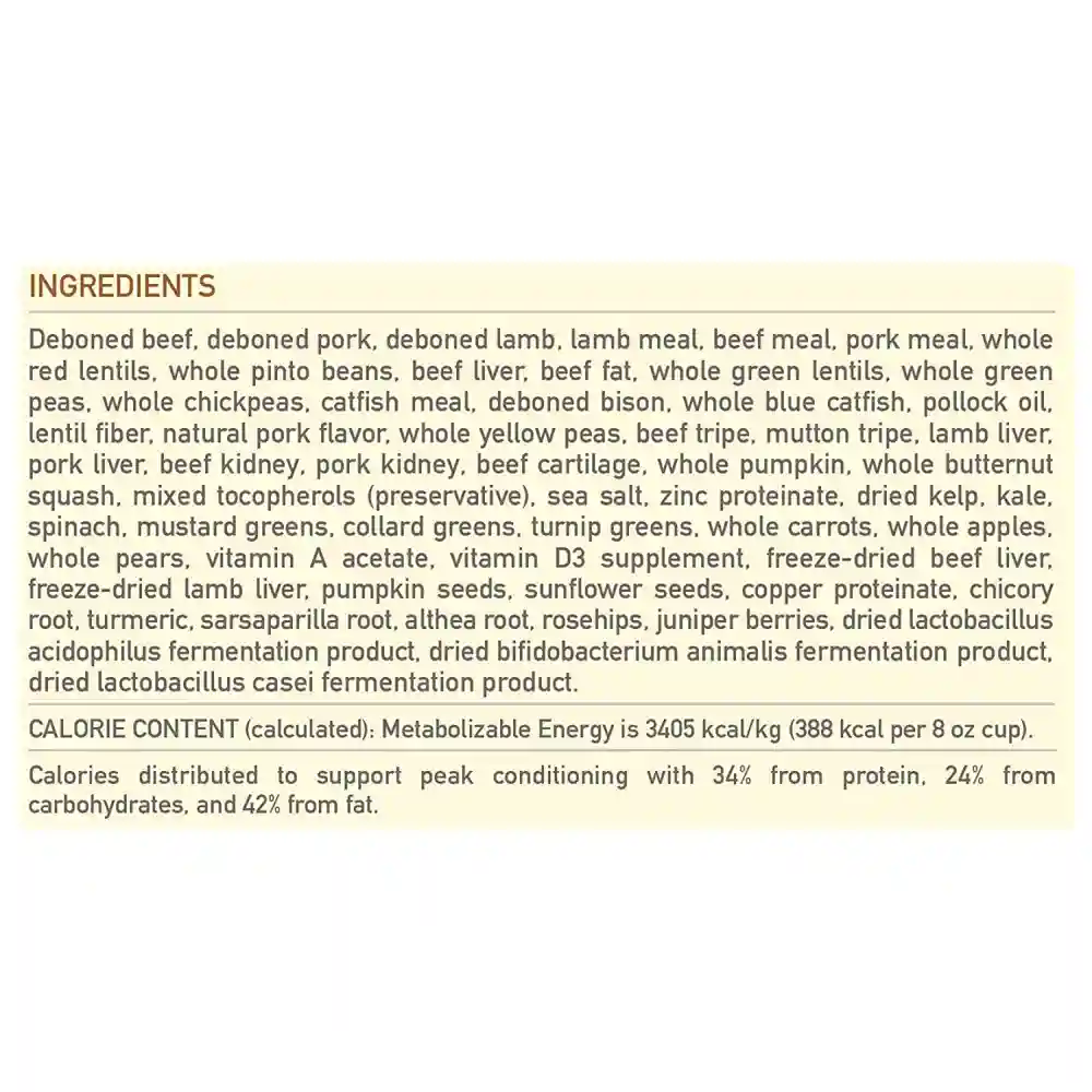 Regionals Dry Dog Food, Appalachian Ranch, Biologically Appropriate & Grain Free 25-lb