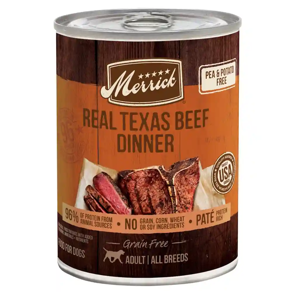 Grain-free Real Texas Beef Canned Dog Food 13.2-oz