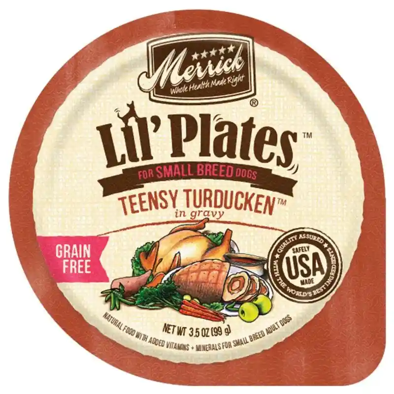 Lil' Plates Adult Small Breed Grain Free Teensy Turducken Canned Dog Food 3-oz