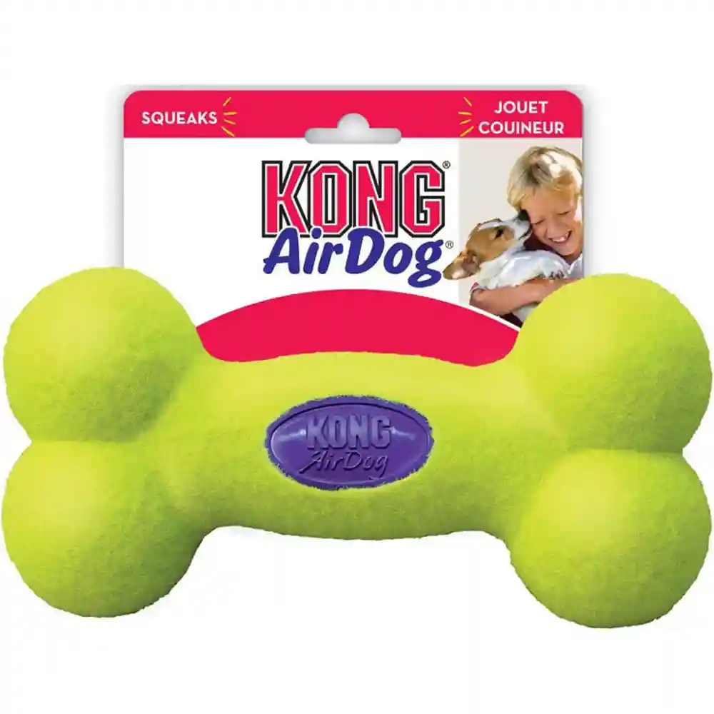 Air Kong Squeaker Bone Smallall Yellow