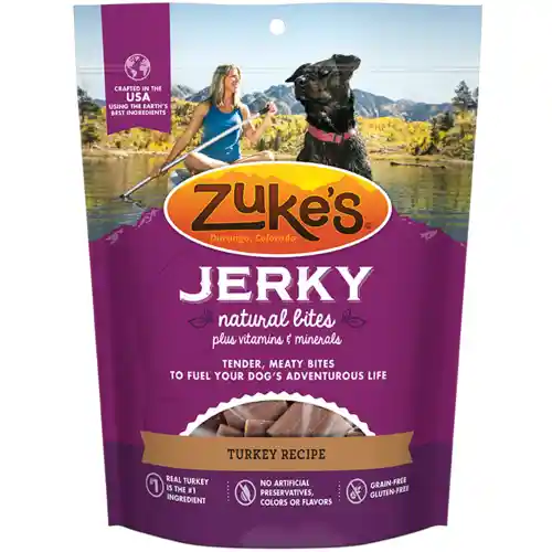 Zuke's Dog Jerky Naturals Turkey & Rice Treat 6oz