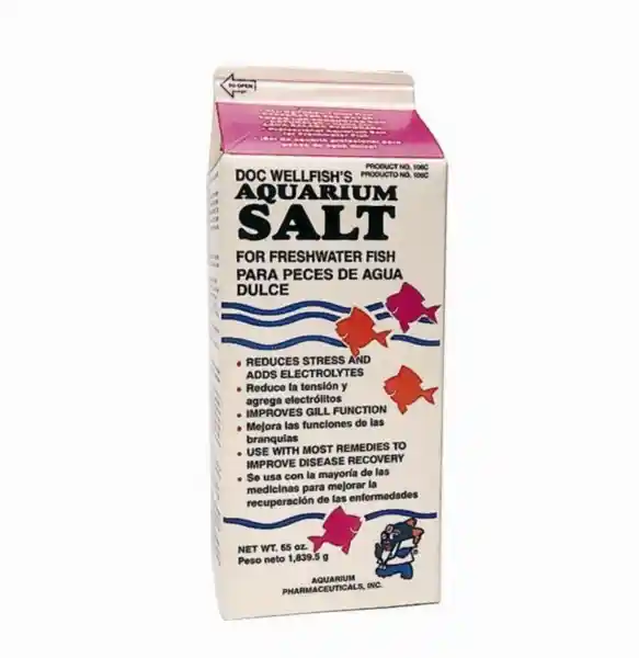 Aquarium Salt 65 Oz 1/2 Gallon Milk Carton