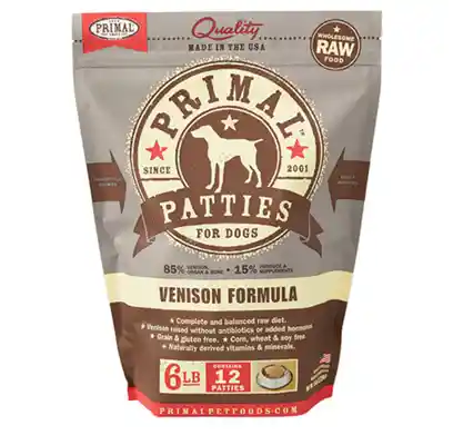 Raw Frozen Canine Venison Formula Nuggets Dog Food 6-lb