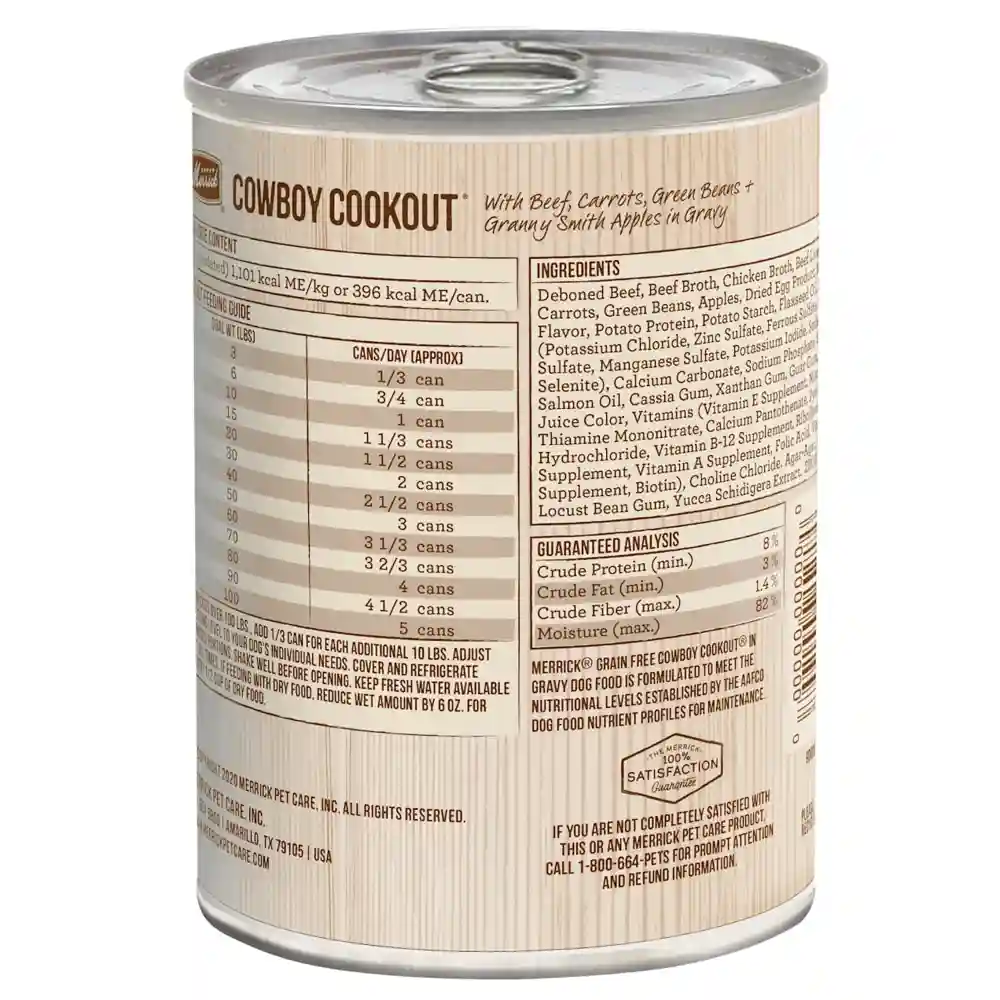 Merrick Can Dog Cowboy Cookout 13.2 Oz