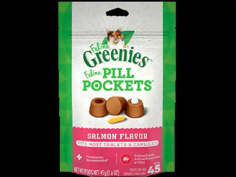 Pill Pocket Feline Salmon Flavor Cat Treats 1.6-oz