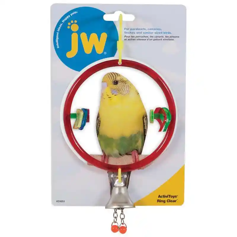 Jwp Ring Clear Bird Toy