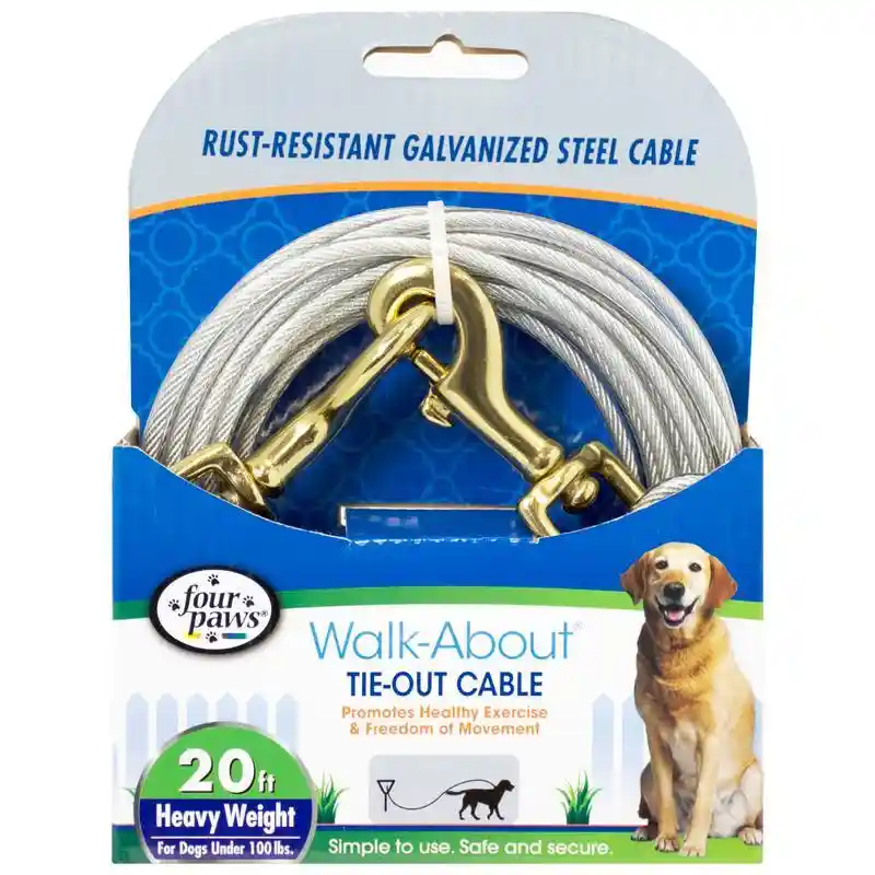 Fp Cable Tieout 1750lb 20' Silver