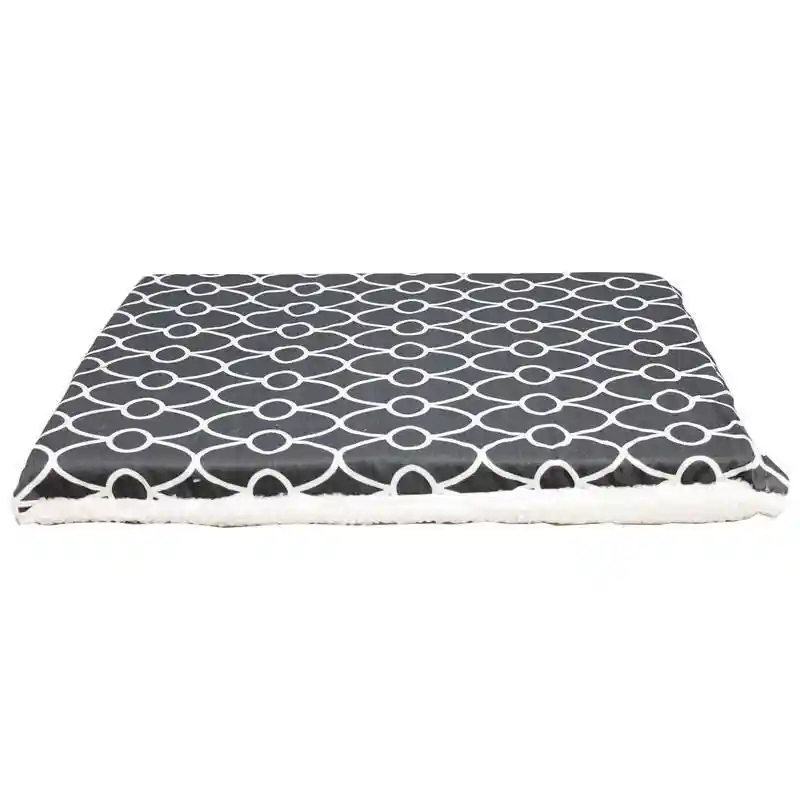 36" Gry Geo/flc Rvse Crate Pad