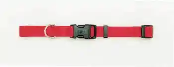 Adjustable Dog Collar With Plastic Buckle, Neon Pink, 3/4" X 14"-20"
