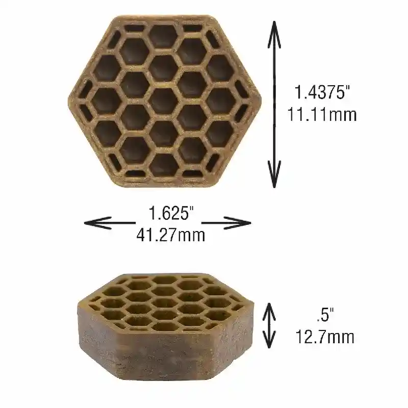 Yummy Combs Sm Hexi 14-2ct 4cs