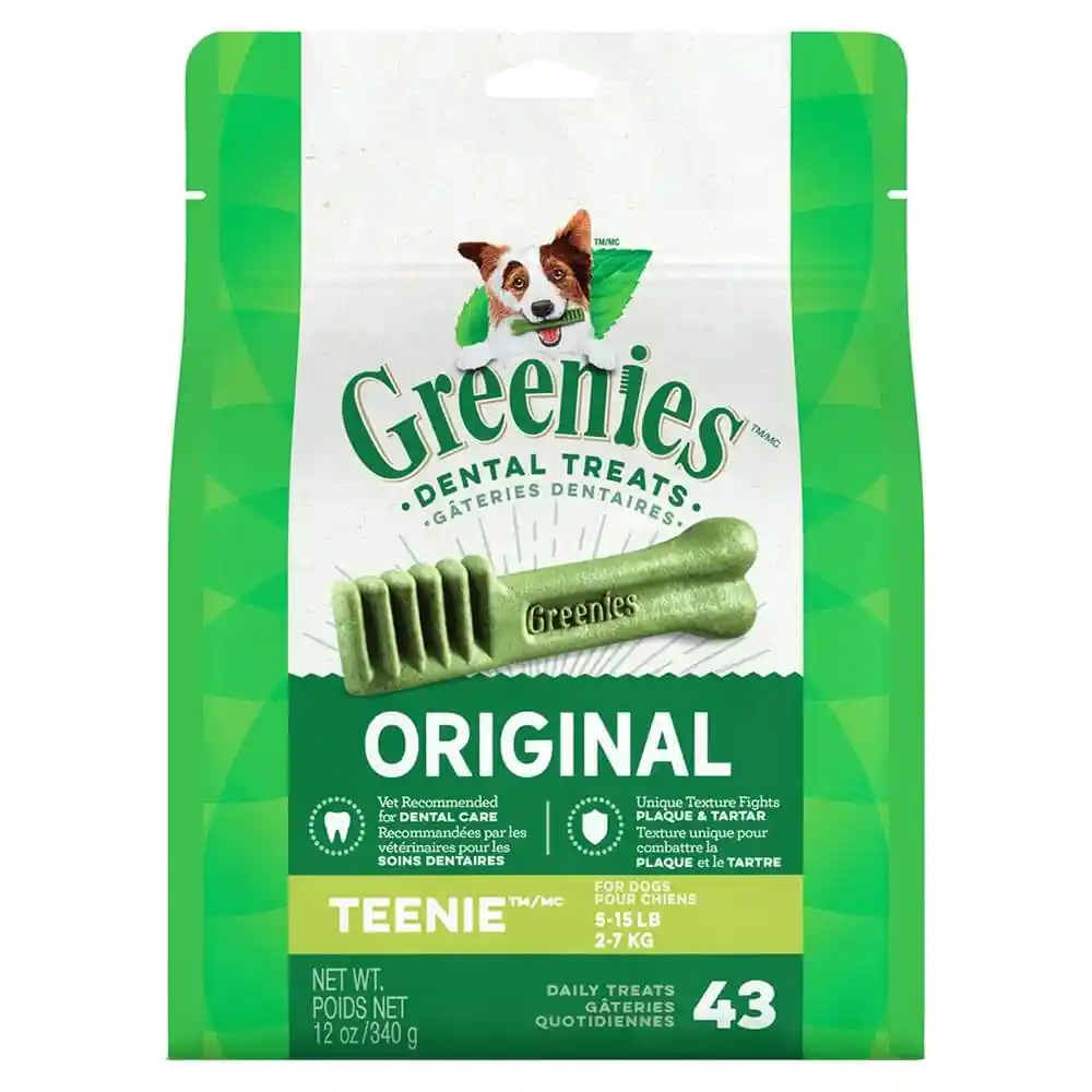 Original Teenie Dental Dog Chews 12-oz