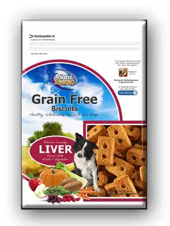 Nutrisource Grain Free Liver Biscuit 14 Oz