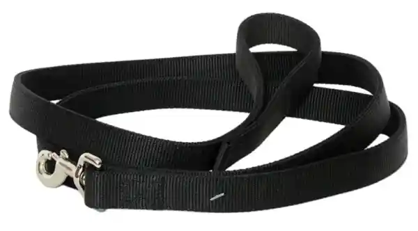 Double-ply Dog Leash, Black, 1" X 06'