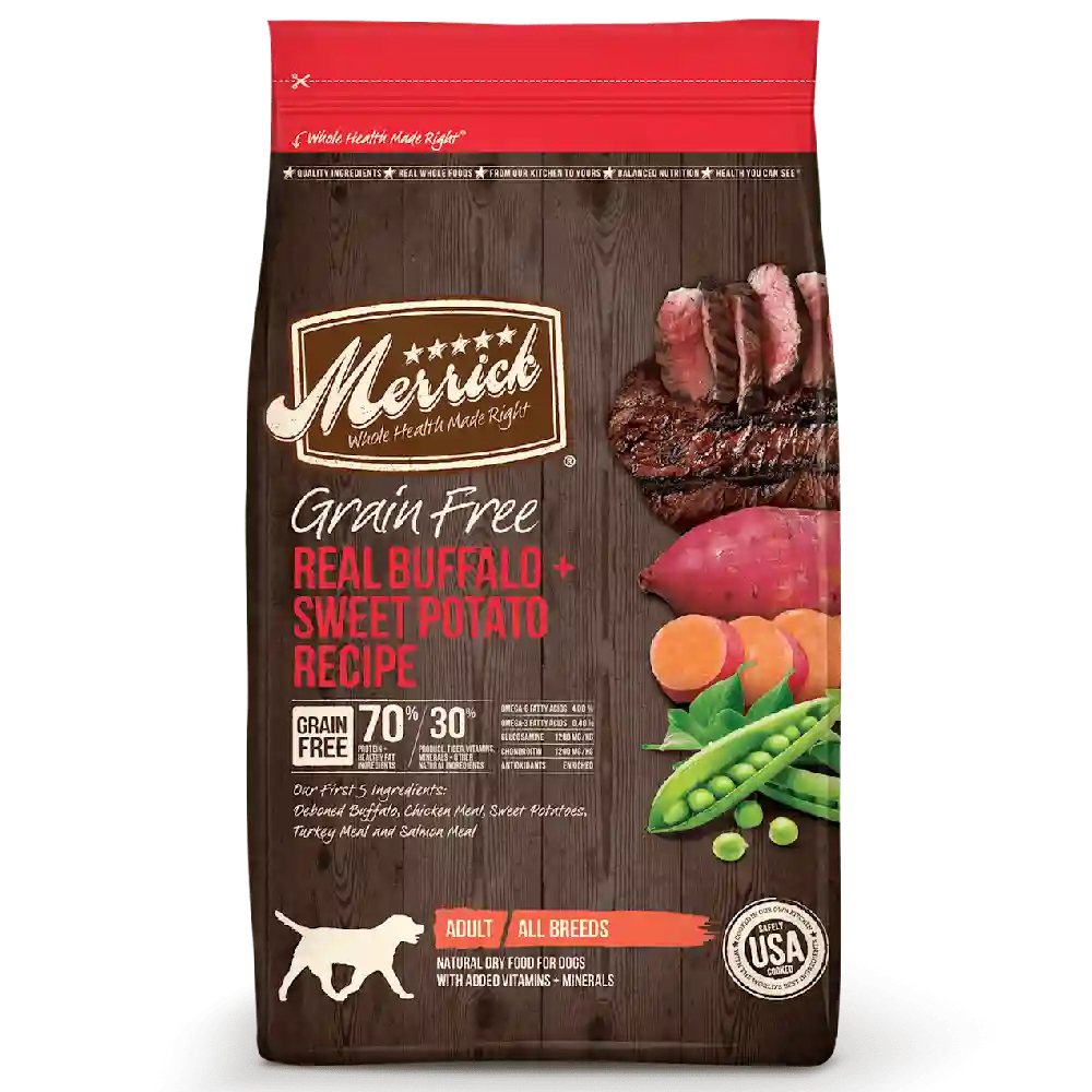 Merrick Dog Grain Free Buffalo/sw Potato 25 Lbs