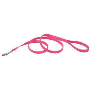 Single-ply Dog Leash, Neon Pink, 5/8" X 6'
