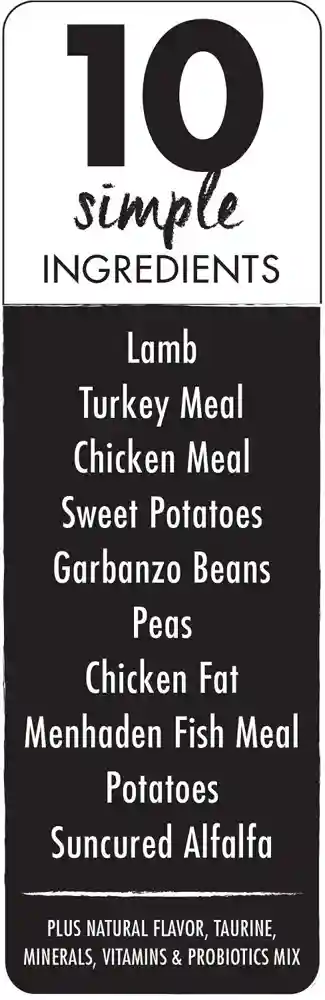 Grain-free Pure Real Lamb & Pea Recipe Dry Dog Food 24-lb
