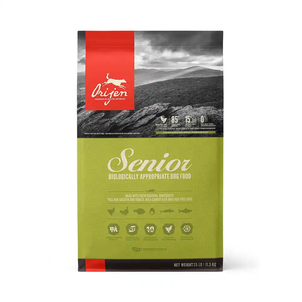 Dry Dog Food, Senior, Biologically Appropriate & Grain Free 25-lb