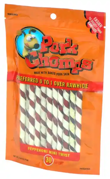 Pork Chomps Pepperoni 30ct