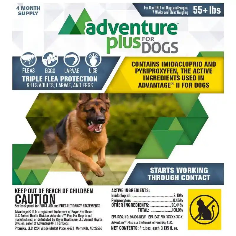 Adventure Plus For Dogs 4-pack Over 56 Pounds