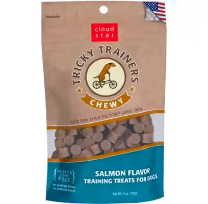 Chewy Tricky Trainers Salmon Dog Treats 5-oz