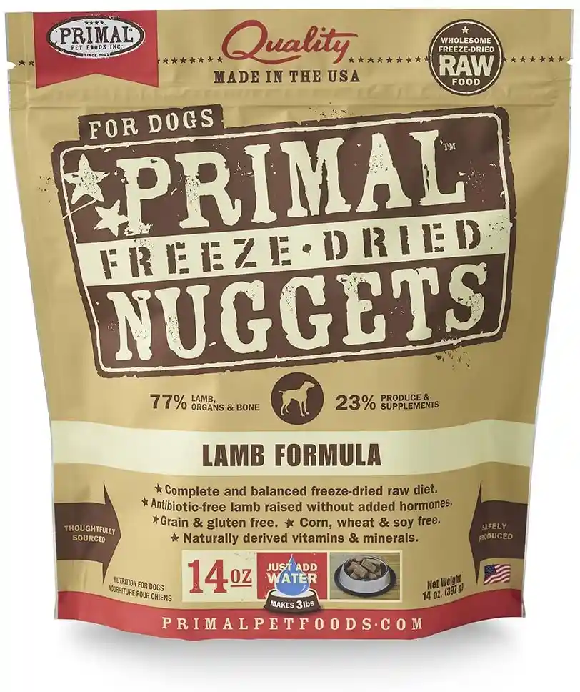 Freeze Dried Nuggets Grain Free Lamb Formula Dog Food 14-oz
