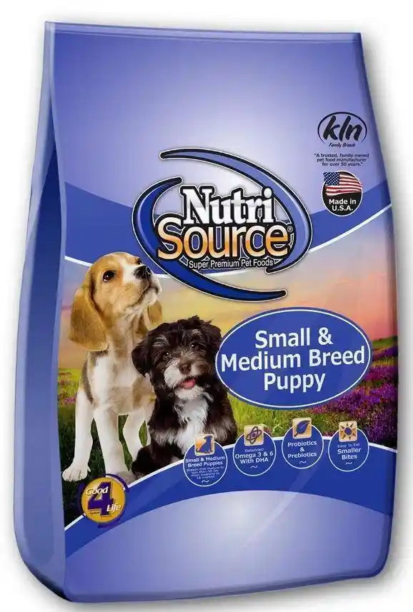Small & Medium Breed Puppy Chicken & Rice Dry Dog Food 15-lb