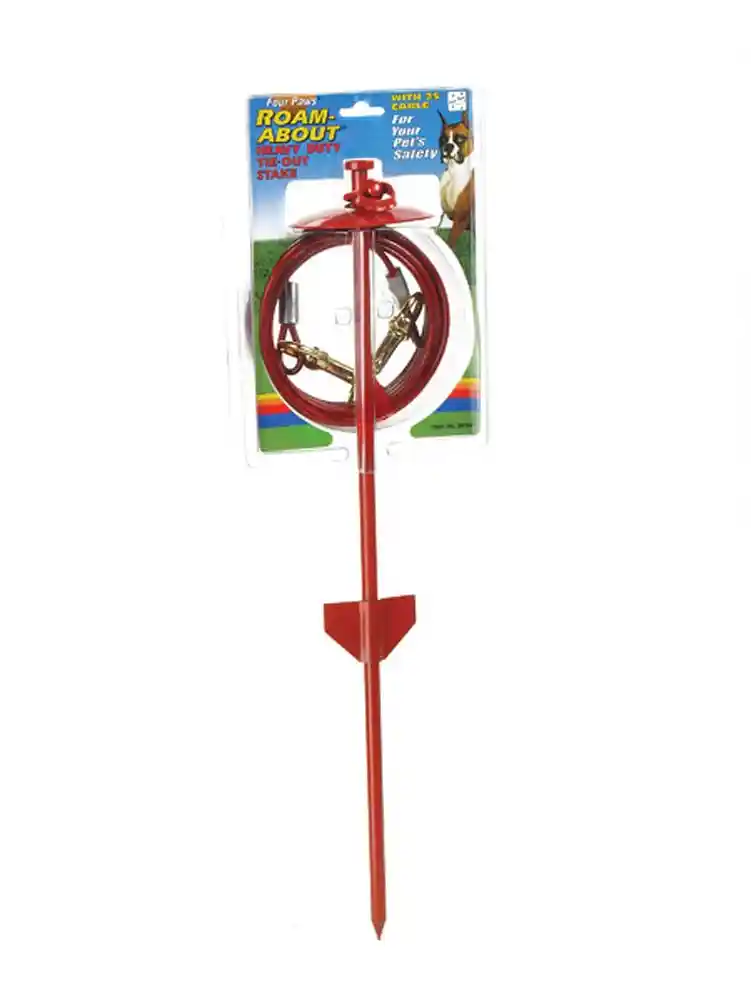 Roam About Tie-out Stake With 25' Cable