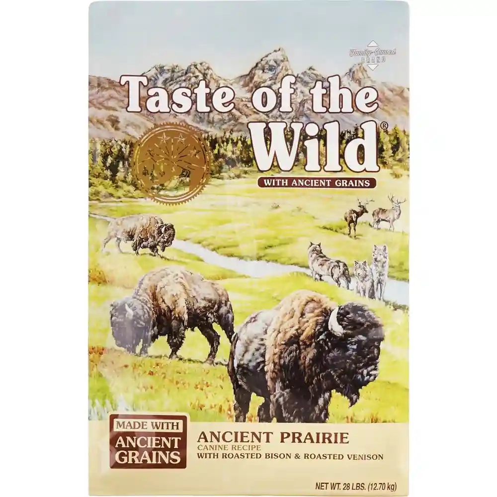 Ancient Prairie Roasted Bison, Roasted Venison & Ancient Grain Recipe Dry Dog Food 28-lb