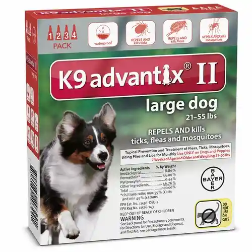 K9 Advantix Ii Dog Large 21-55 Lbs. 4 Pack