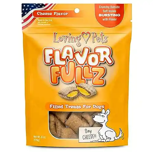 Loving Pets Flavorfullz Filled Treats For Dogs, Cheese 6 Oz