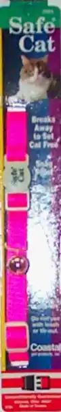 Adjustable Snag-proof Breakaway Collar, Neon Pink, 3/8" X 08"-12"