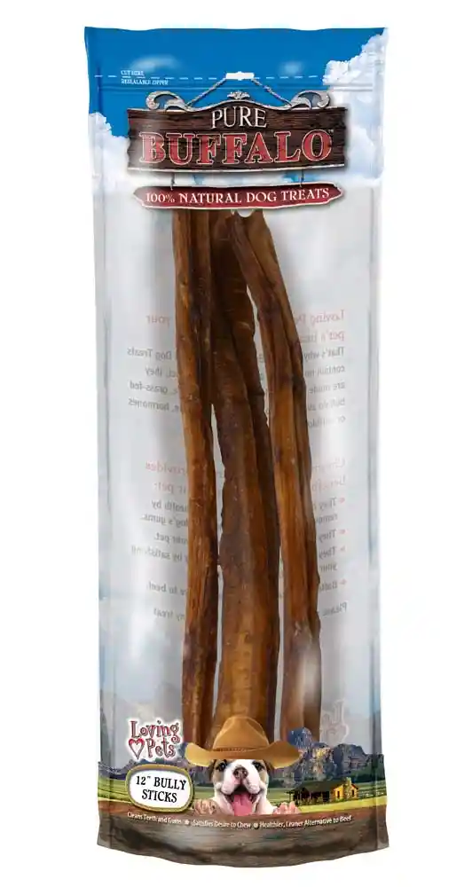 Love Buffalo Bully Stick 12" 3 Pk