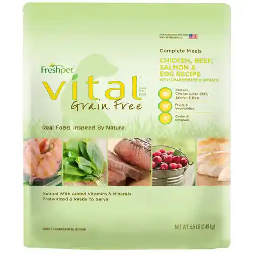 Vital Complete Meals Grain-free Chicken, Beef, Salmon & Egg Fresh Dog Food 5.5-lb