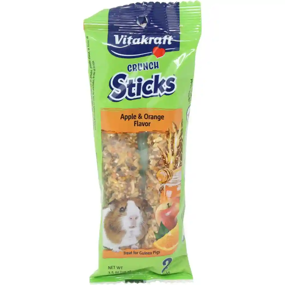 3.5 Oz. Crunch Sticks - Apple & Orange Flavor - Guinea Pigs