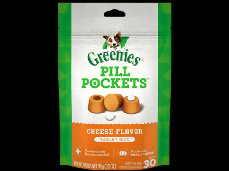 Pill Pockets Tablet Size Soft Dog Treats Cheese - 3.2oz Pouch