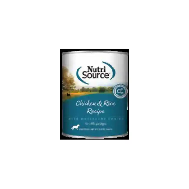 Nutrisource Dog Chicken Rice Can 12.3oz 12/cs