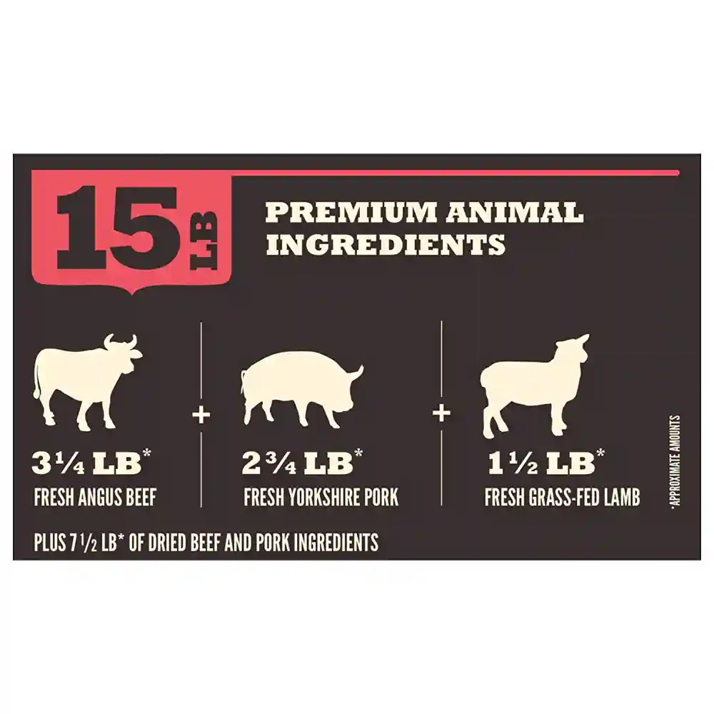 Heritage Dry Dog Food, Red Meat, Biologically Appropriate & Grain Free 12-oz