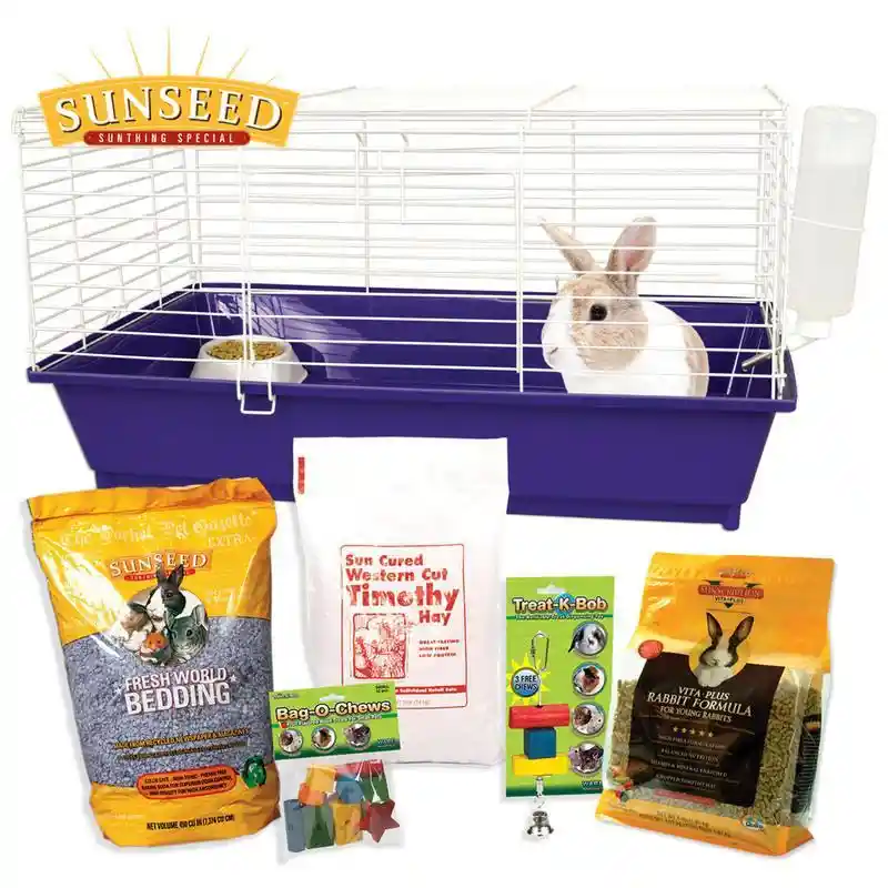 Sunseed Rabbit Starter Kit 28" X 17" X 15.5"