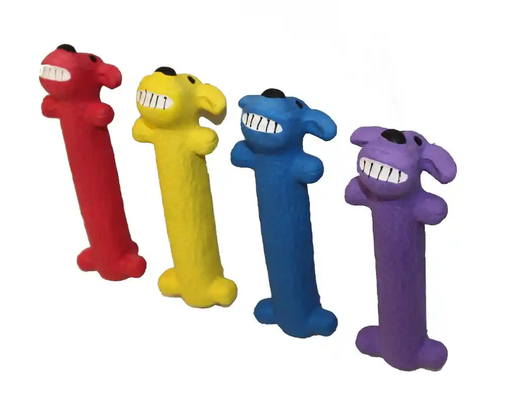 Loofa Latex Dog "ruff"-asst Colors 6"