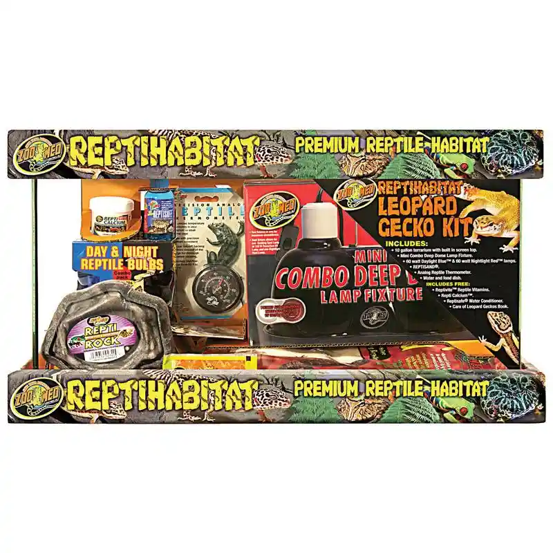 Zoo Leopard Gecko Kit With Tank 10 Gallons