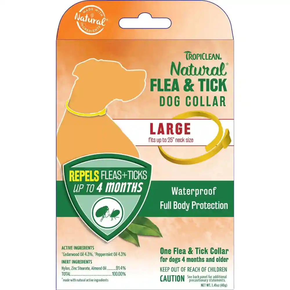 Tropiclean Natural Flea And Tick Dog Collar Large