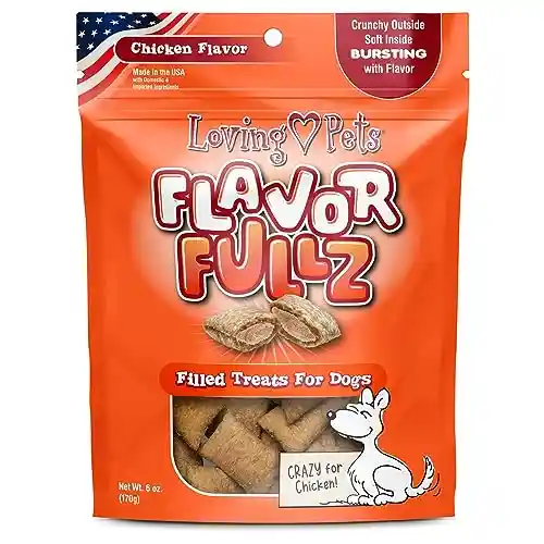 Loving Pets Flavorfullz Filled Treats For Dogs, Chicken 6 Oz