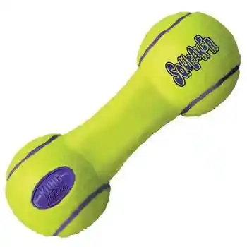 Air Kong Squeaker Dumbbell Large Yellow