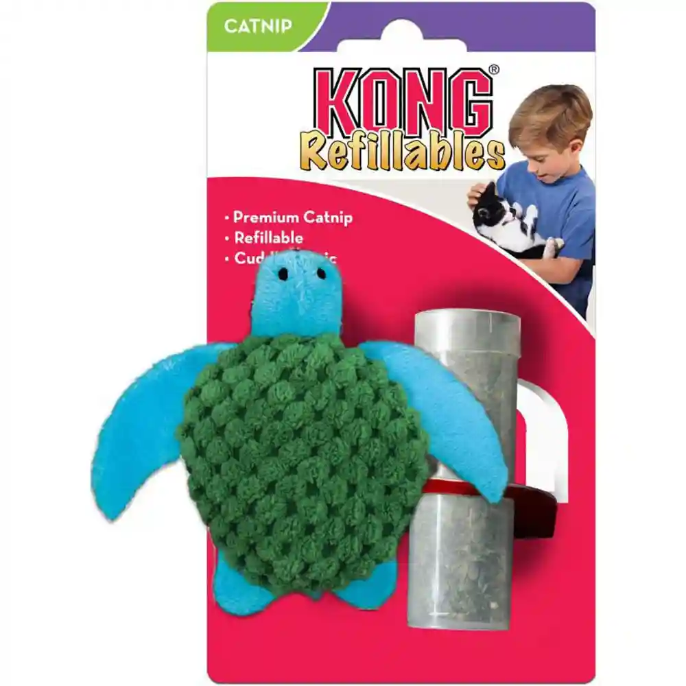 Refillable Catnip Turtle