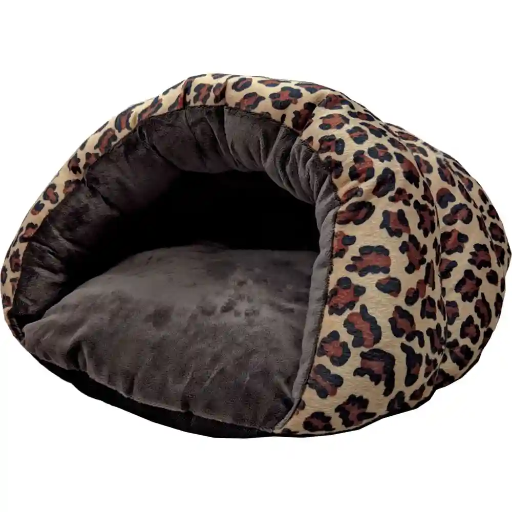 Sleep Zone Cheetah Cuddle Cave Cheetah 22 Inch