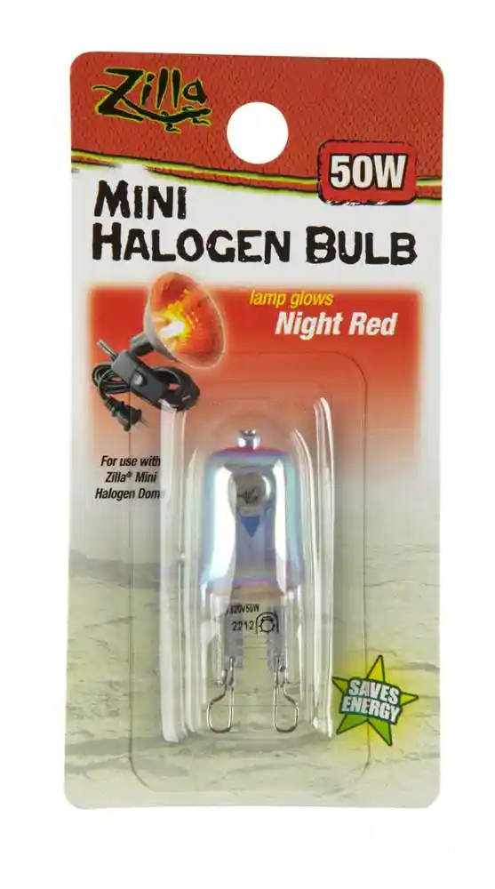 Zilla Mini Halogen Lamp Red 50 Watts