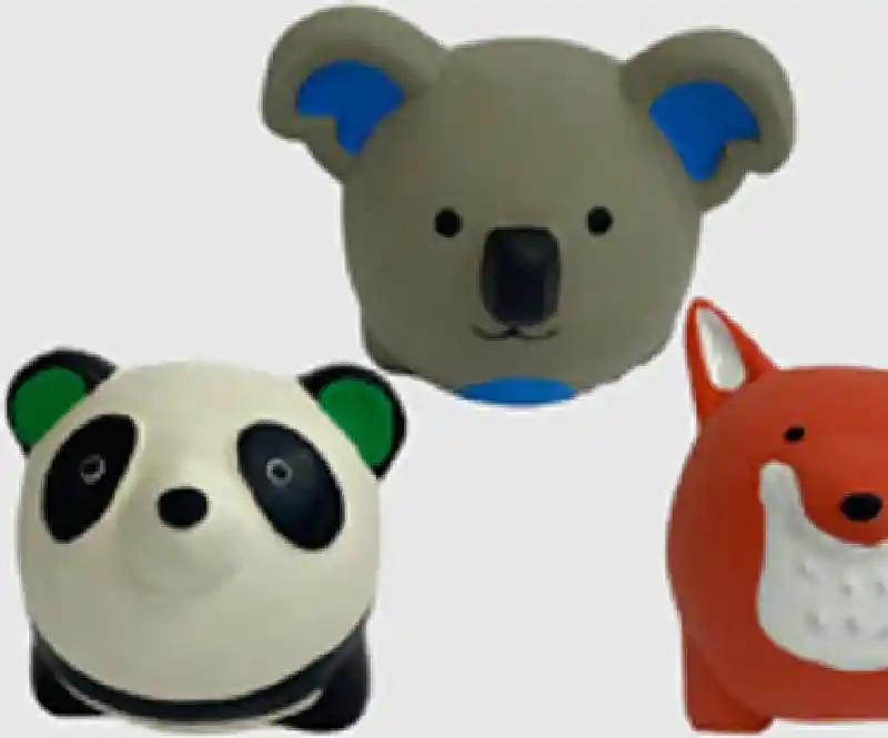Mp Minipet Latex Round Animal 2.5"