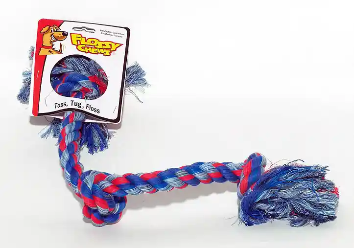 Flossy Chews Three Knot Tug Multi Large