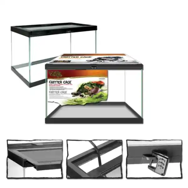 Zilla Black Critter Cage 10 Gallon