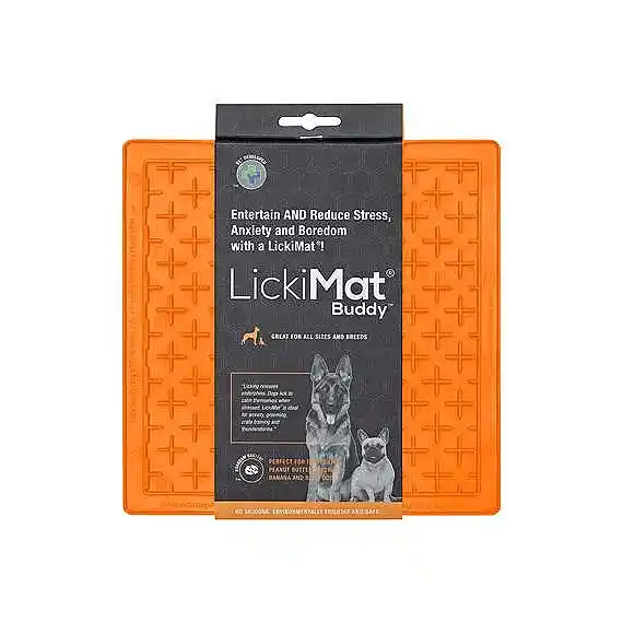 Lickimat Buddy Classic Dog Bowl Orange